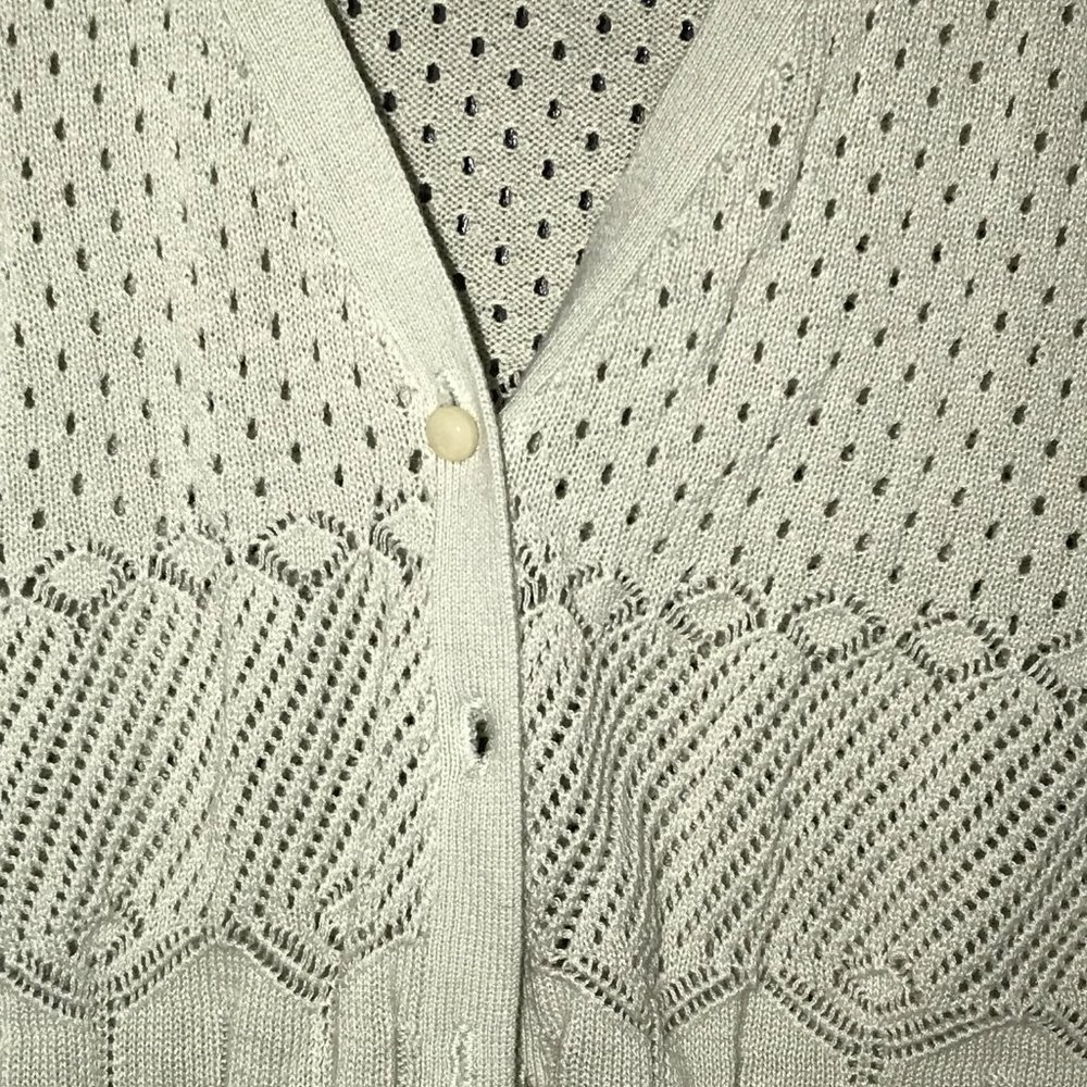 George Light Weight Green 3/4 Sleeve Cardigan - Picture 4 of 6